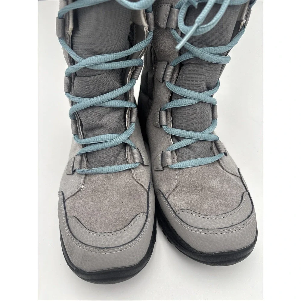 Columbia Women's Ice Maiden II Warm Snow Boots Insulated Gray Shale Size 6.5WIDE